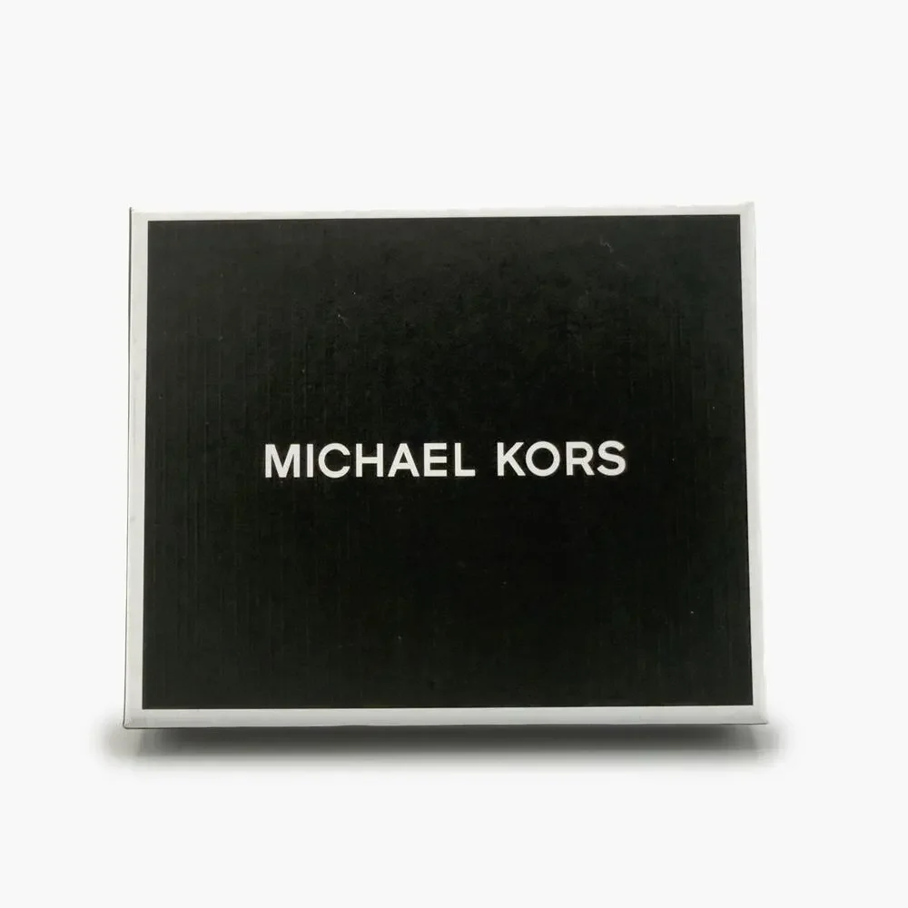 NWT MICHAEL KORS Jet Set Men's Slim Billfold Canvas & Leather Wallet (Black)